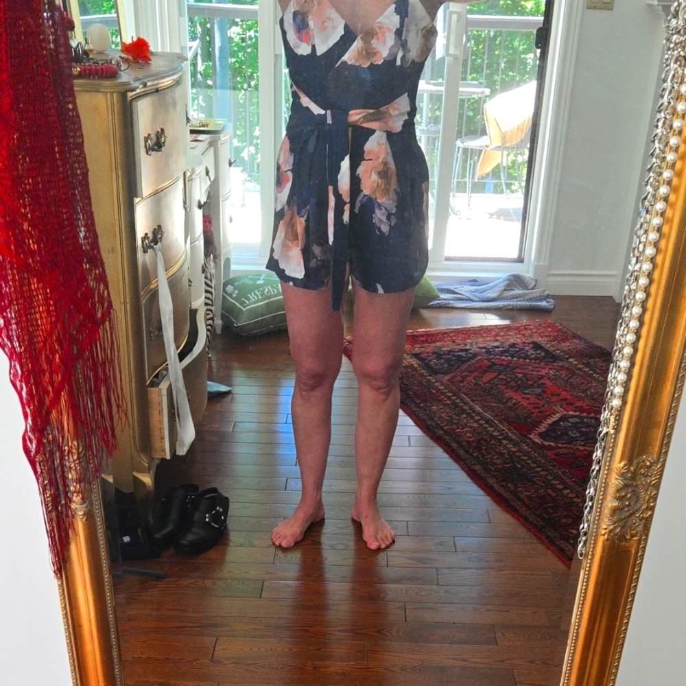 Keepsake Brand, Small Strapless, Short Jumpsuit.